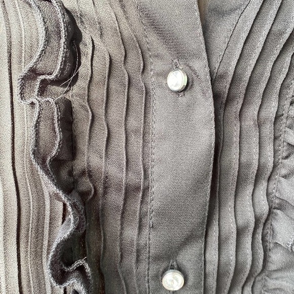 Sunny Leigh Pleated Button Down Tunic - L - Picture 3 of 4